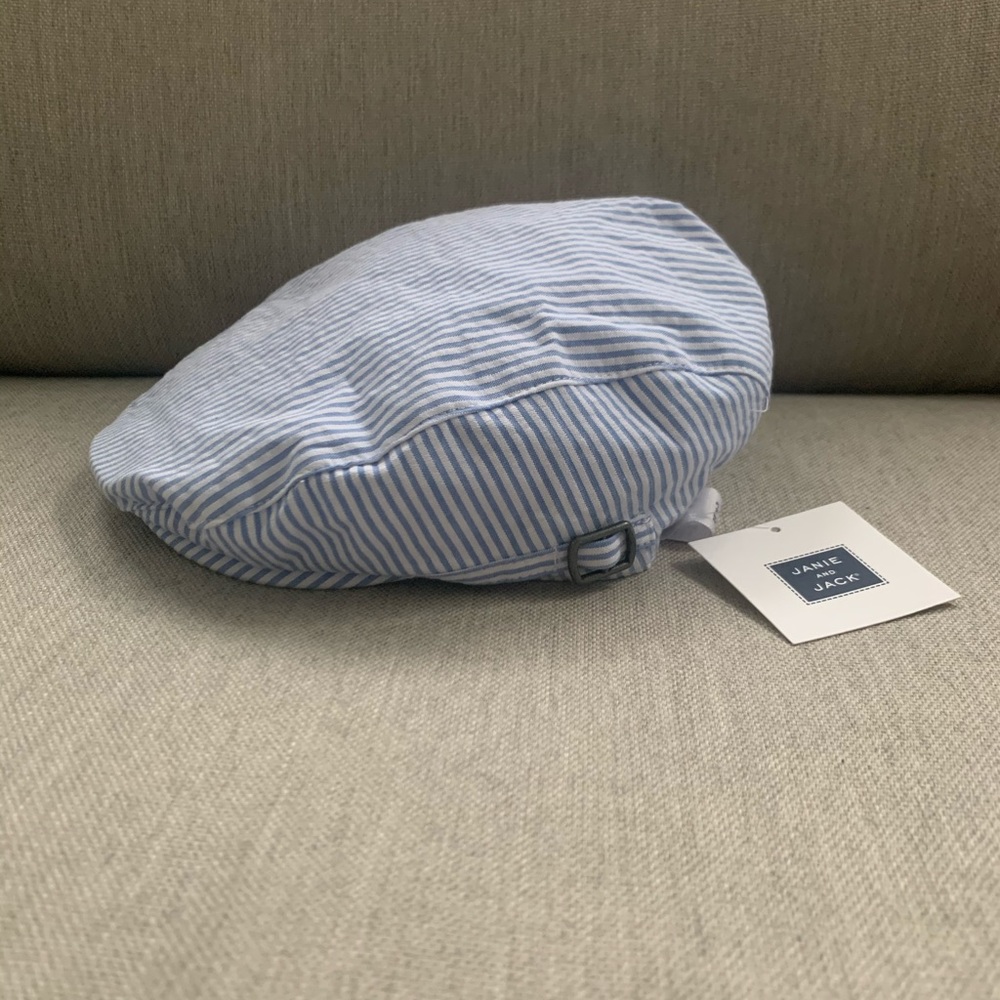 Janie and Jack striped newsboy cap